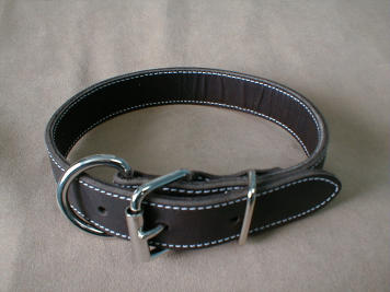 Double Leather Collar 1" X 20"