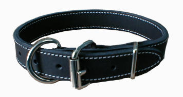 Double Leather Collar 1" X 24"