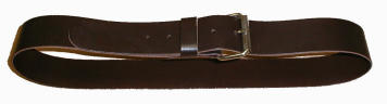   2" astro leather belt with a 1 prong buckle