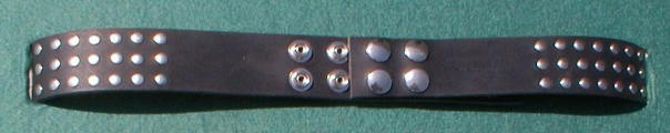  Astro leahter belt, 3 lines of rivets