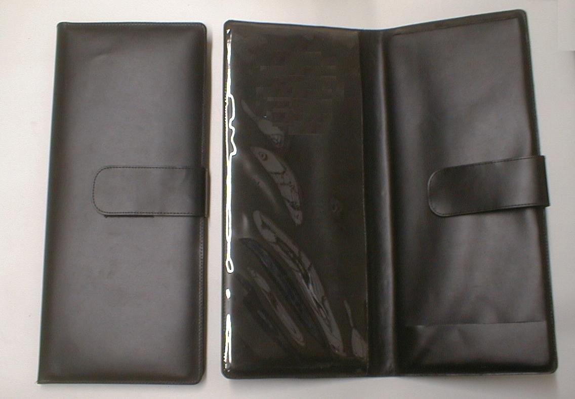 Large notebook holster in leather, no clip