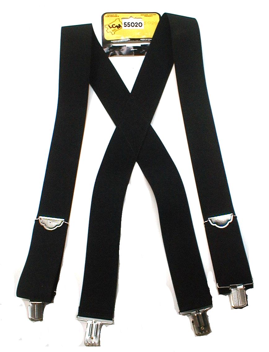 Suspenders 2 inches black