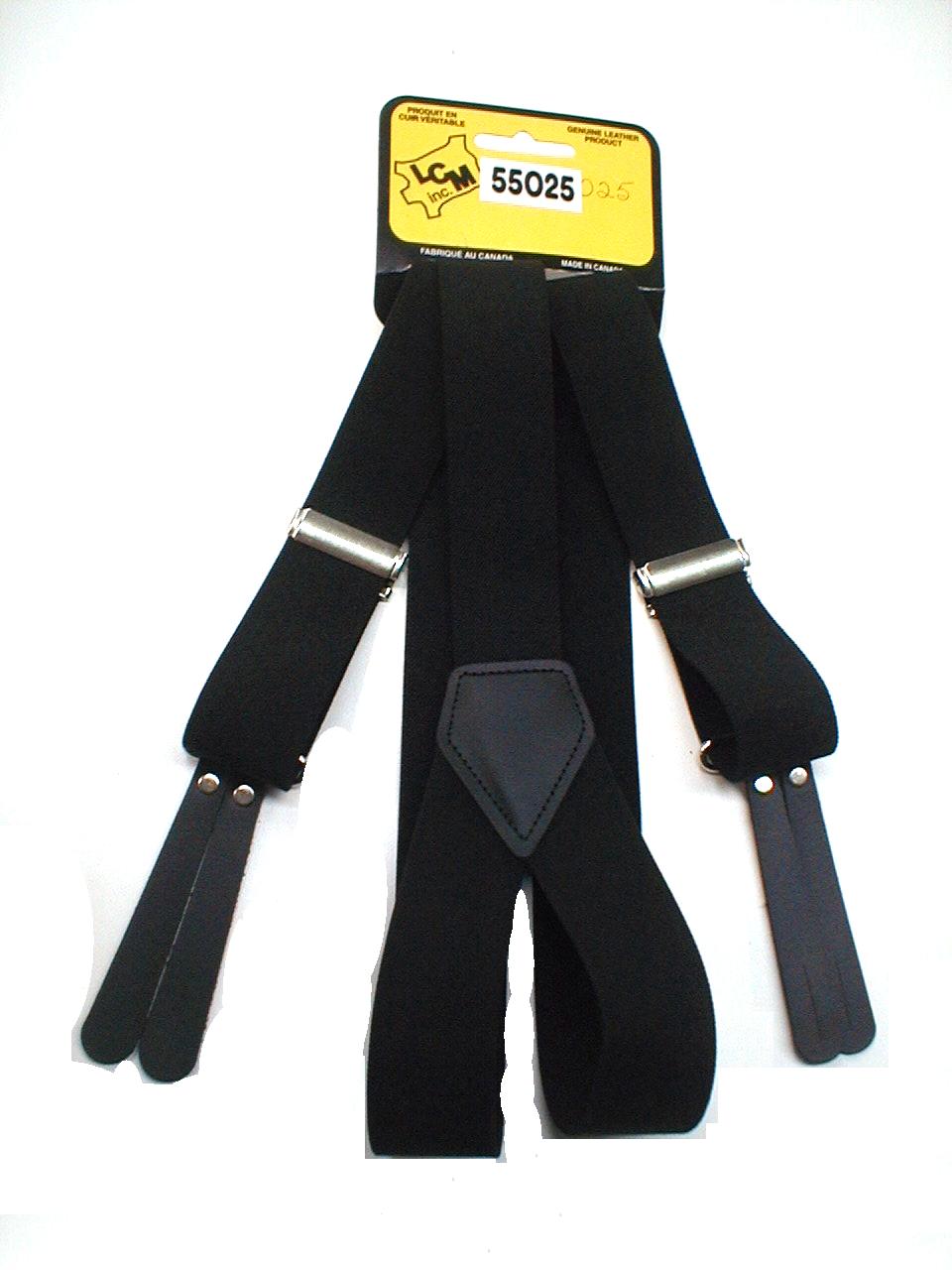 Suspenders 1 1/2 inches black