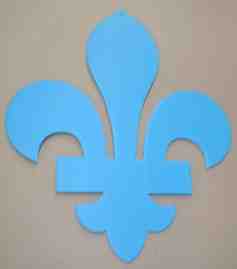      Fleur de lys grand format 22" par 18"