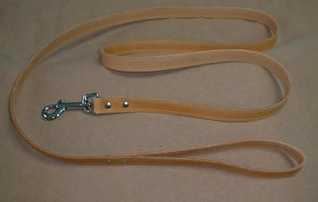  3/8" X 42" long Leather Leash 