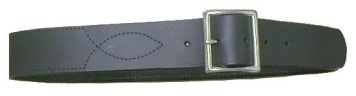 Ceinture en cuir, semi-doublée 1 ½''