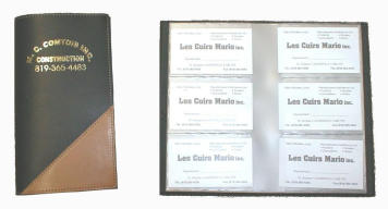    Étui à cartes d`affaire en cuir pour 84 cartes