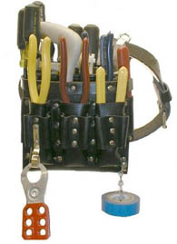Pochette sac Construction électricien ceinture à outils multi-poches pour  électricien électrique Construction charpentiers encadreurs 