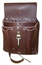 Electrical Pouch in heavy econo leather