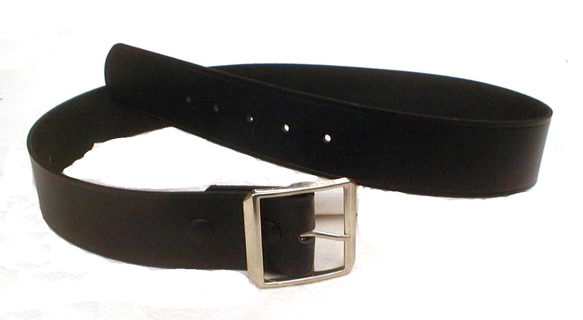 Ceinture 2", simple, boucle argent